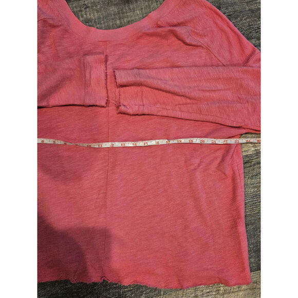 Daily practice anthropologie boxy criss cross open back sweater top large pink - Picture 2 of 6